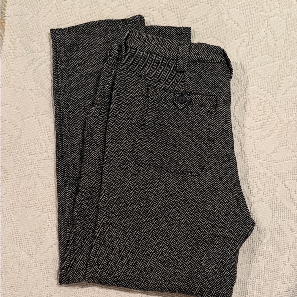 The Territory Ahead Back East Herringbone  Chino in Charcoal